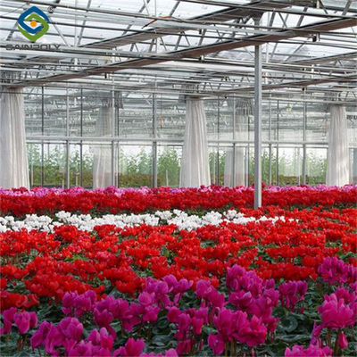 Good price Flower Farm Greenhouse With Galvanized Steel Space Grid Frame Automated Electric Systems online